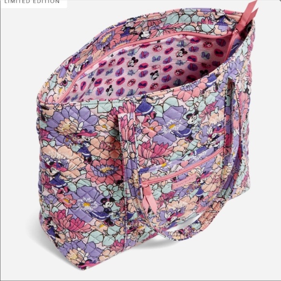 Vera Bradley Disney Minnies Garden Party Large Tote - Picture 2 of 15